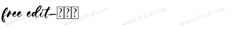 free edit字体转换